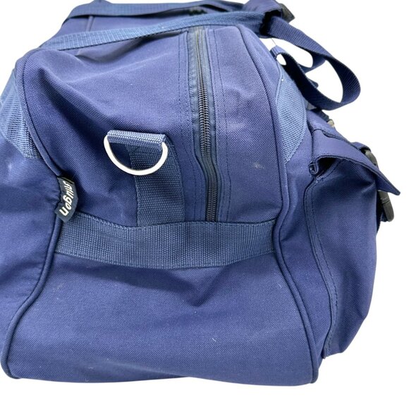 Shugon Blue Travel Duffel Bag Detachable Strap Multiple Compartments 19x11x9 - Picture 10 of 14